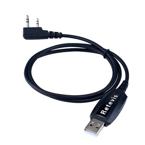 Retevis המקורי USB תכנות כבל עבור TYT DMR MD-380/Retevis RT3 שתי דרך רדיו ווקי טוקי (שחור)