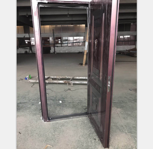 Puerta de Seguridad Exterior de Acero <span class=keywords><strong>con</strong></span> Rejilla de Ventilación de Hierro, Último Modelo Popular para el Hogar - Product Image 2