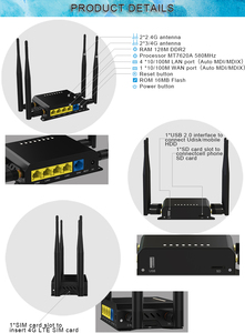 ZBT-WE826-T2 4G LTE โมเด็มแบนด์28 192.168.8.1การเข้าถึง300Mbps ปลดล็อค WiFi ไร้สายเราเตอร์ไฟร์วอลล์ฟังก์ชั่นการเข้ารหัส WEP - Product Image 4