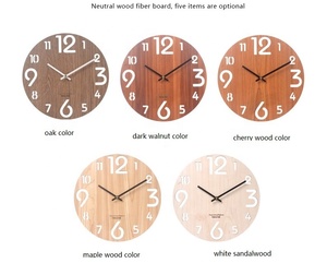 12 "cổ đ<span class=keywords><strong>i</strong></span>ển chữ số Arabic thiết kế mộc mạc nước Tuscan phong cách bằng gỗ Vòng đồng hồ treo tường trang trí nhà - Product Image 5