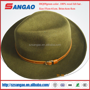 Bán buôn miễn phí mô hình dệt kim sơ sinh cao bồi hat cảm thấy Fedora len thời trang vành mũ người đàn ông hoặc phụ nữ có thể đặt logo của bạn - Product Image 4