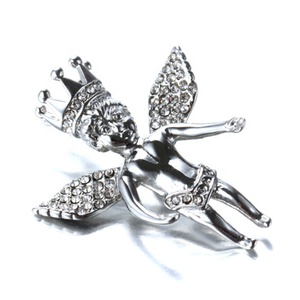 Collar de acero inoxidable para hombre, Hiphop, chapado en oro de 18K, corona, alas de Ángel, símbolo de Pequeño Príncipe - Product Image 3