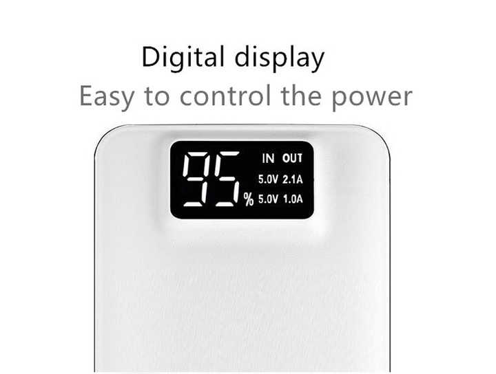 Original 20000mah LED Portable Power Bank Charger External Battery Fast Charging for Iphone X PD