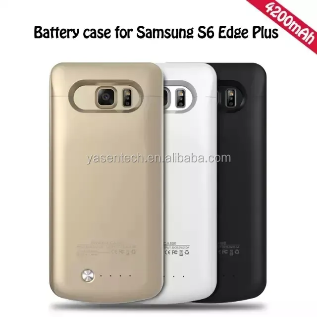 High Quality 4200mAh External Battery Case For Samsung S6 edge Plus Power Bank Case