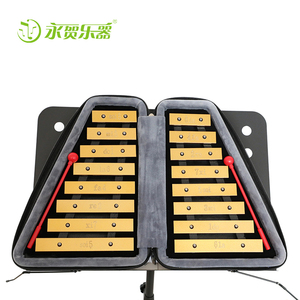 Venta al por mayor de China mercado de instrumentos musicales de Oro 16 tono bell <span class=keywords><strong>arpa</strong></span> con caja - Product Image 4