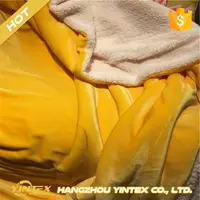 Flanell Coral Fleece Decke Polyester Gelb Farbe 5 Größe Nerz Throw Sofa bezug Plaid Sheet Weiche Decken auf dem Bett