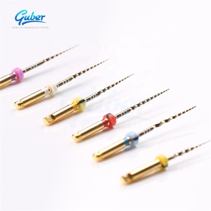 File Rotanti Dentali per Canali Radicolari, File Flessibili in NiTi per Uso Meccanico, Colore Oro, Endodonzia - Product Image 2