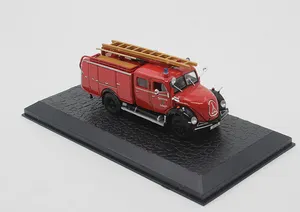 Klassische autos 1 72 diecast brandbekämpfung lkw spielzeug feuer lkw skala modell geschenke