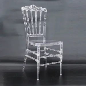 Modern Acrylic Chiavari Chairs Wholesale Transparent Dining and Wedding Event Chairs for Parties Banquet Application