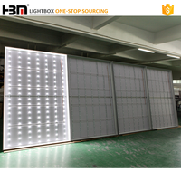 HBM — cadre de couture en aluminium, tension du tissu, face, pour boîte à lumière LED rétro-éclairé, profil de cadre