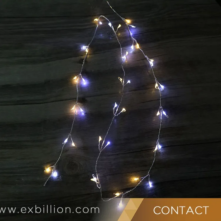 20ไฟ LED Icicle พลังงานแสงอาทิตย์ Raindrop String Fairy Lights สำหรับลานสวนกลางแจ้ง Christmas Xmas Tree