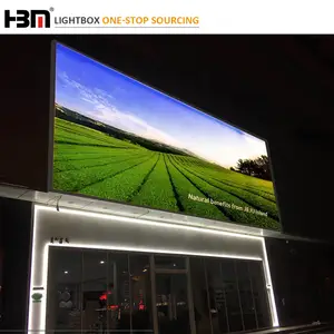 120mm 큰 크기 방수 옥외 광고 led backlit 가벼운 상자, 사업 게시판 표시 전시