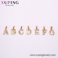 32399 Bijoux Xuping, pendentif à lettres tendance avec couleur or 18 carats