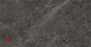 Carrelage de salle de bain en porcelaine effet béton, surface en pierre rocheuse, design noir - Product Image 2