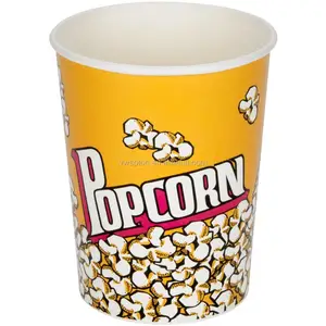 Tazza per popcorn con scatola per popcorn in carta stampata personalizzata