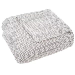 2020 Populaire Stijl Chevron Katoen Visgraat Gooien Deken - Product Image 1