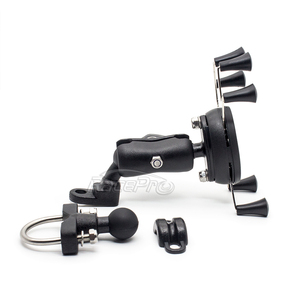 RACEPRO RP2270-1003B Universal รถจักรยานยนต์ 6 ฟุต X-รูปโทรศัพท์โทรศัพท์มือถือ GPS ขาตั้งผู้ถือ Handle Bar ด้ามจับกระจก - Product Image 4