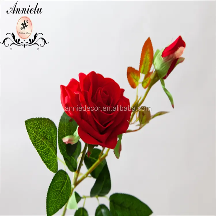 Hot Sale Artificial Silk diamond Roses Cheap Flowers For Decoration Wedding Artificial