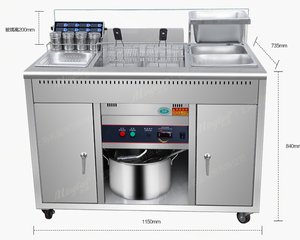 Machine à frire le poulet multifonctionnelle de grande capacité, équipement pour poulet frit/poulet frit à la broche - Product Image 3