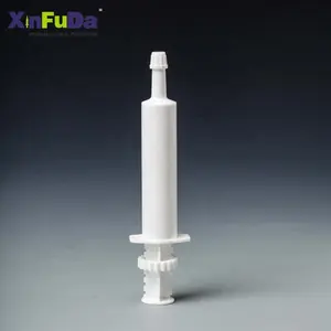iso certified 30ml glue dispenser disposable containers plastic cockroach killer gel packaging syringe 30CC with orange caps