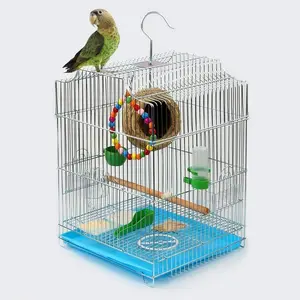 Cages d'élevage d'oiseaux en fil métallique Offre Spéciale, Cage de perroquet avec accessoires pour animaux de compagnie