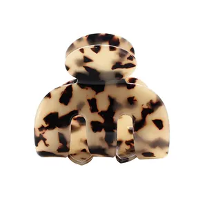 CLARMER Custom Hoge Kwaliteit Vrouwen Haar Accessoires Ladys Luipaard Acryl Plastic Azijnzuur Haar Klauwen Leopard Haar Clip