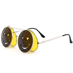 Thương Mại Bán Buôn Số Lượng Lớn Mua Thời Trang Sunglass Rõ Ràng Kẹo Màu Lady Flip Sunglasses