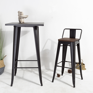 Nouveau Produit Chaise Commerciale En Bois Coussins Tolixes Chaise de Bar - Product Image 6