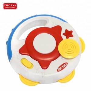 Bébé deux en un son cloche musique lumière handel jouet <span class=keywords><strong>tambourin</strong></span> gros - Product Image 1