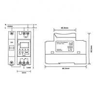 THC15A carril Din Digital LCD programable semanal temporizador tiempo interruptor de relé