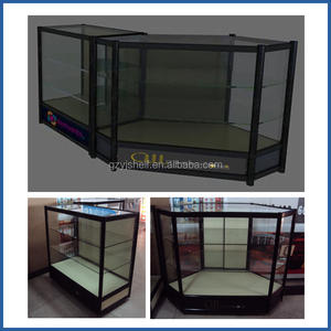 Bán Buôn Khung Phong Cách Tempered Glass Cửa Hàng Điện Thoại Di Động Hiển Thị <span class=keywords><strong>Showcase</strong></span> - Product Image 4