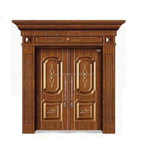 Puerta de entrada de hierro de seguridad de acero, doble puerta de seguridad principal, nuevo modelo - Product Image 4