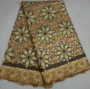 KL67119 Kain Renda Kering Voile Swiss Afrika Grosir untuk Renda Pesta Pernikahan