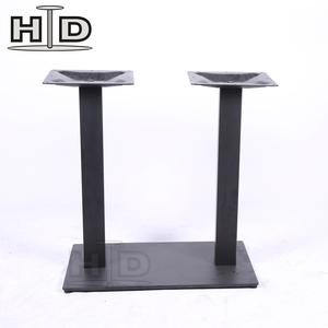 Patas Rectangulares Modernas para Mesa de Comedor, Venta Directa de Fábrica, <span class=keywords><strong>Muebles</strong></span> de Metal de Dos Tubos de Acero para Hotel, Sala de Estar, Gimnasio y Exteriores - Product Image 4