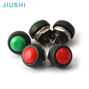 DS333 12 millimetri momentaneo corno push button switch NO rosso verde giallo blu nero PBS-33B