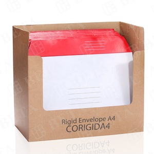 Phong Bì Tùy Chỉnh Hoàn Toàn Tái Chế Các Tông Màu Đỏ Và Trắng Cứng Kraft Giấy Phong Bì Mailer Với LOGO Để Gửi Thư - Product Image 4