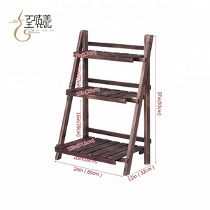 Usine prix pliage <span class=keywords><strong>étagère</strong></span> en bois pot <span class=keywords><strong>de</strong></span> fleur stand <span class=keywords><strong>pour</strong></span> Intérieur extérieur <span class=keywords><strong>jardin</strong></span> à effet <span class=keywords><strong>de</strong></span> <span class=keywords><strong>serre</strong></span> - Product Image 1