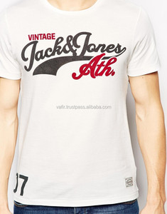 Camiseta personalizable de algodón 100% para hombre, cuello redondo, manga corta, patrón sólido con logotipo personalizado, camiseta personalizable Vafir - Product Image 1