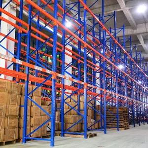 Q235B Steel Stacking Racks and Shelving with Wire Mesh or Steel Panel