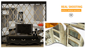 FAI <span class=keywords><strong>DA</strong></span> TE 3D dello specchio autoadesivo per la decorazione del salone acrilico decorazione di arte della <span class=keywords><strong>parete</strong></span> autoadesivo della <span class=keywords><strong>parete</strong></span> a specchio - Product Image 5