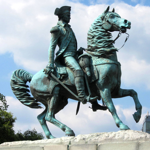 Scultura in Metallo di Cavaliere a Cavallo, Famosa Statua in Bronzo di Carlo su Cavallo - Product Image 5