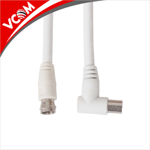 TV precio barato <span class=keywords><strong>cable</strong></span> 90 grados <span class=keywords><strong>RF</strong></span> <span class=keywords><strong>cable</strong></span> coaxial de la señal antenas <span class=keywords><strong>cable</strong></span> para CCTV televisión digital ordenador - Product Image 2