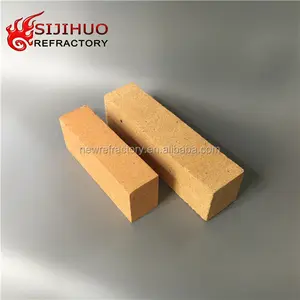 Refractory Bricks Grog Hard Stock Refractory Brick Yellow Industrial Furnaces Refractory Bricks Fire Clay Brick For Pizza Oven Floor Low Alumina