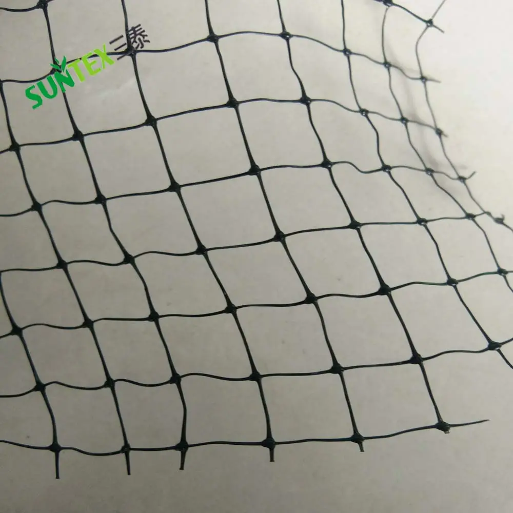 PP Extruded Black Bird Barrier Netting 2CM Hole Size Custom Size Orchard Bird Animal Protection Cover Screen