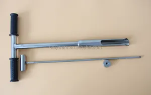 Т-образная ручка из нержавеющей стали, инструмент для тестирования почвы, пробоотборник почвы, пробный зонд с Экструдером и педалью