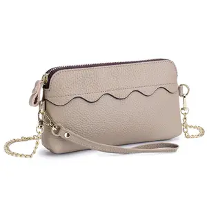 Groothandel Cadeau Zacht Lederen Clutch Tas Dame Reistas Vrouwen Crossbody Tas