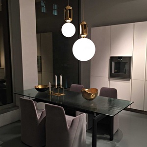 Lampe suspendue de chevet de chambre à coucher de designer en gros, moderne, blanche, ronde, en verre, <span class=keywords><strong>globe</strong></span>, boule, <span class=keywords><strong>luminaire</strong></span> suspendu - Product Image 5