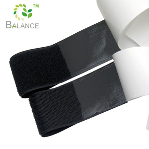 Großhandel Weiß Schwarz Klebriger Klett verschluss Selbst klebender Klebeband Klett verschluss - Product Image 2