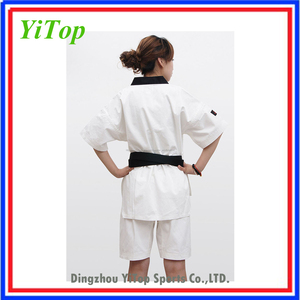 Alta calidad de los artes marciales suministros de manga corta para wtf trajes de taekwondo - Product Image 4