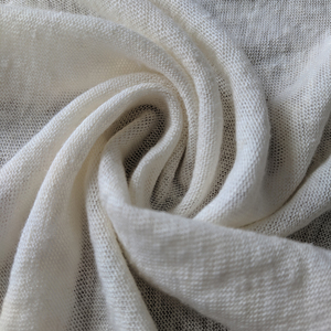 Tissu en <span class=keywords><strong>Viscose</strong></span> de lin pour robe de haute qualité 70 rayonne 30 <span class=keywords><strong>Jersey</strong></span> tissu uni léger trame tricoté uni teint au format A4 échantillon - Product Image 1